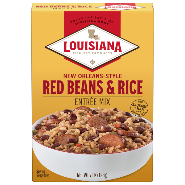 Instant Foods Louisiana Fish Fry Products Entree Mix, Red Beans & Rice, New Orleans-Style hero