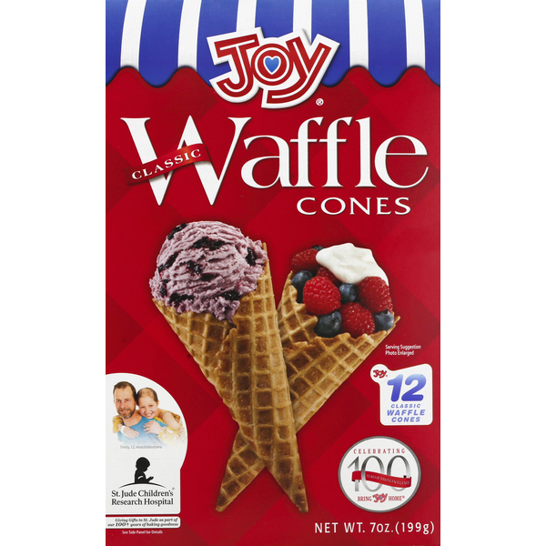 Ice Cream Toppings Joy Classic Waffle Cones hero