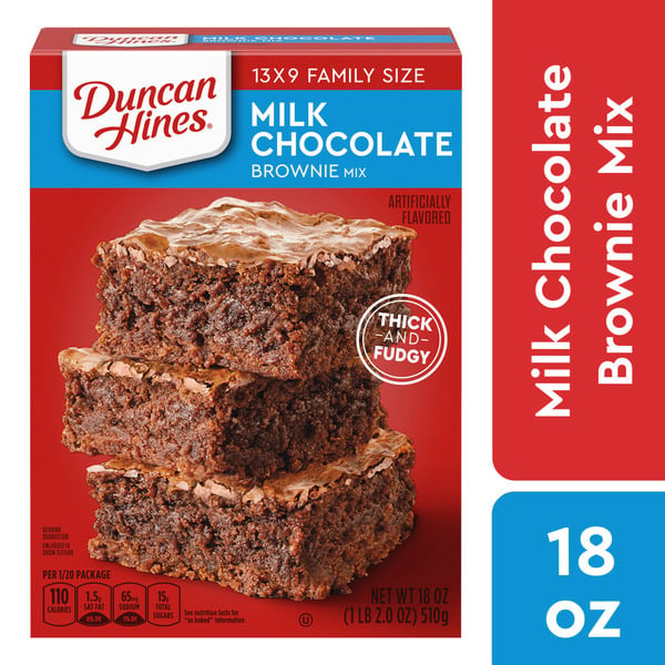 Baking & Supplies Duncan Hines Milk Chocolate Brownie Mix, Baking Mix hero