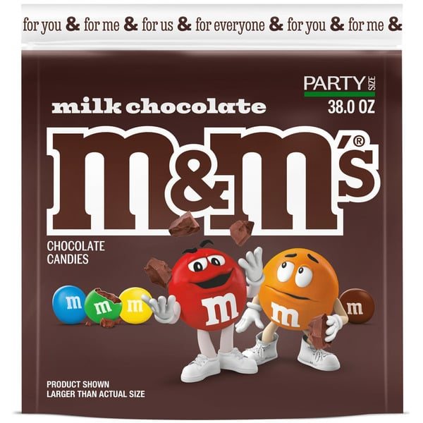 Candy, Chocolate & Gum M&M's Milk Chocolate Candy Party Size hero