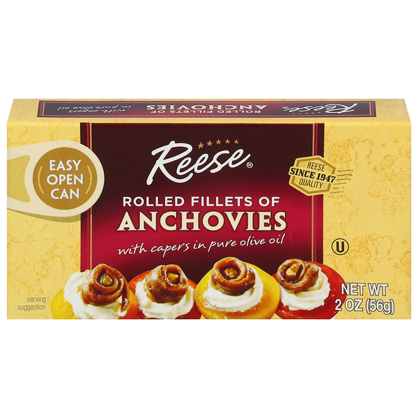 Canned Meat & Seafood Reese's Anchovies hero