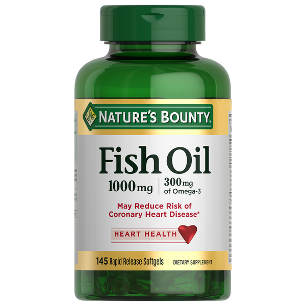 Supplements Nature's Bounty Fish Oil Rapid Release Softgels hero