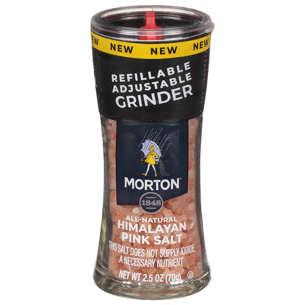 Spices & Seasonings Morton Himalayan Pink Salt Grinder hero