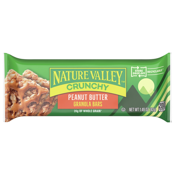 Energy & Granola Bars Nature Valley Granola Bar, Peanut Butter, Crunchy hero