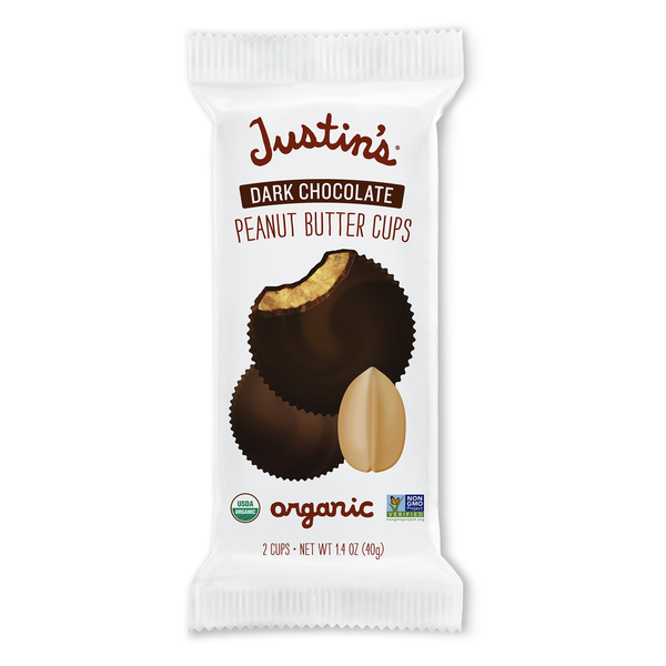 Candy & Chocolate Justin's Organic Dark Chocolate Peanut Butter Cups hero