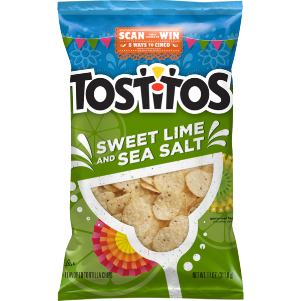 Chips & Pretzels Tostitos Tortilla Chips, Sweet Lime and Sea Salt hero