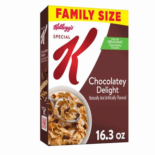 Cereal Kellogg’s Special K Breakfast Cereal, Fiber Cereal, Family Breakfast, Chocolatey Delight hero