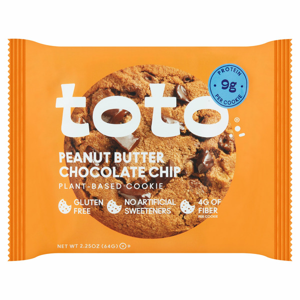 Toto Peanut Butter Chocolate Chip Plant-based Cookie hero