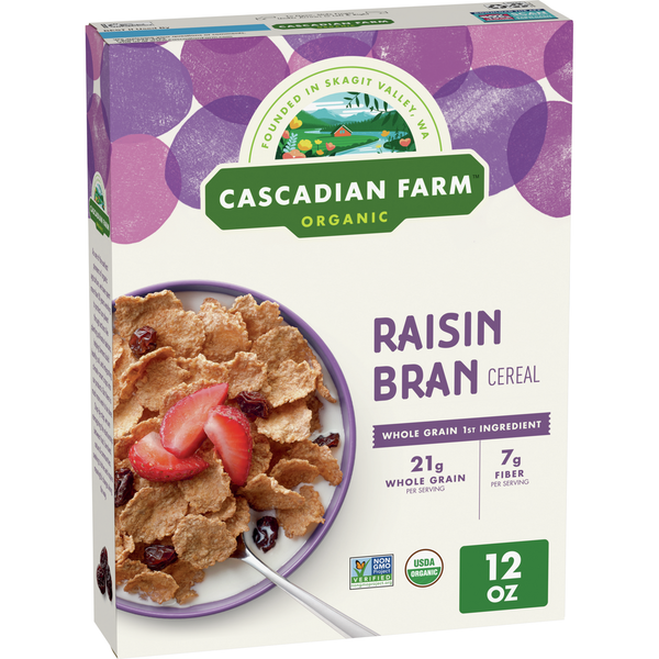 Cereal Cascadian Farm Organic Raisin Bran Cereal hero