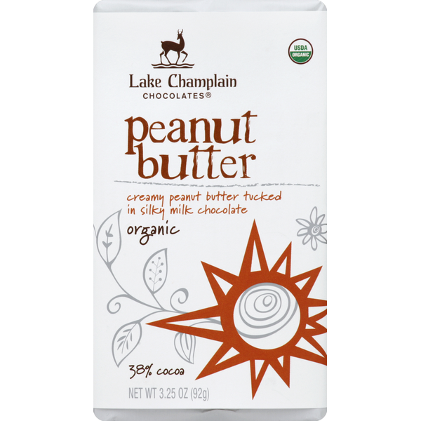 Candy & Chocolate Lake Champlain Chocolates Chocolate, Organic, Peanut Butter hero