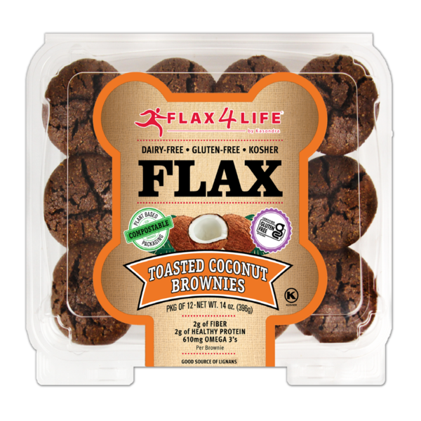 Candy & Chocolate Flax4Life Toasted Coconut Brownies hero