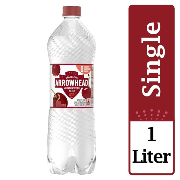 Water, Seltzer & Sparkling Water Arrowhead Sparkling Water, Black Cherry hero