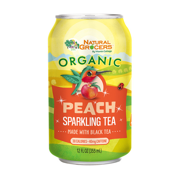 Tea Natural Grocers Organic Sparkling Peach Black Tea hero