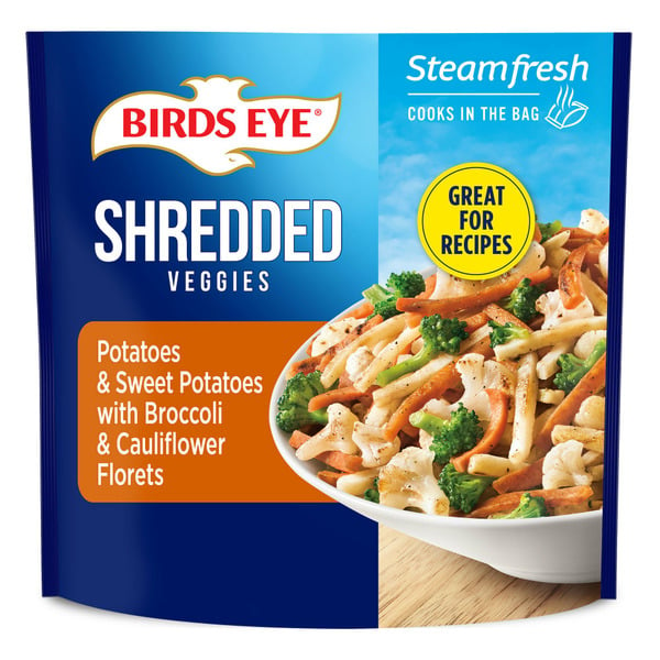 Instant Foods Birds Eye Shredded Potatoes with Broccoli & Cauliflower, Frozen Vegetables hero