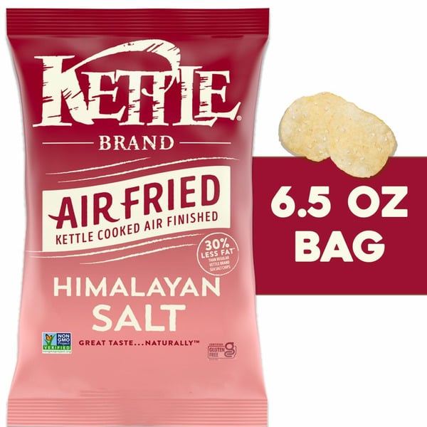 Chips & Pretzels Kettle Chips Air Fried Himalayan Salt Salt Kettle Potato Chips hero