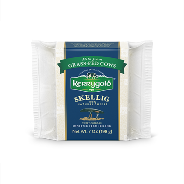 Specialty Packaged Deli Cheeses Kerrygold Grass-Fed Skellig Irish Cheddar, hero