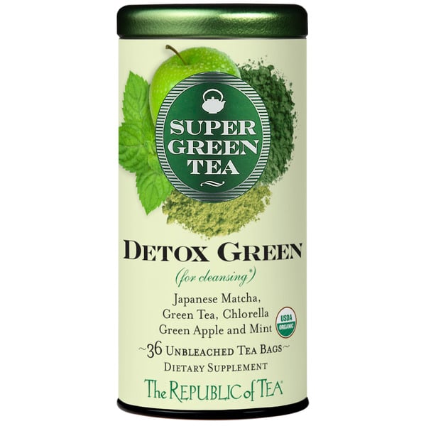 Tea The Republic of Tea Organic Detox Green SuperGreen Tea Bags hero