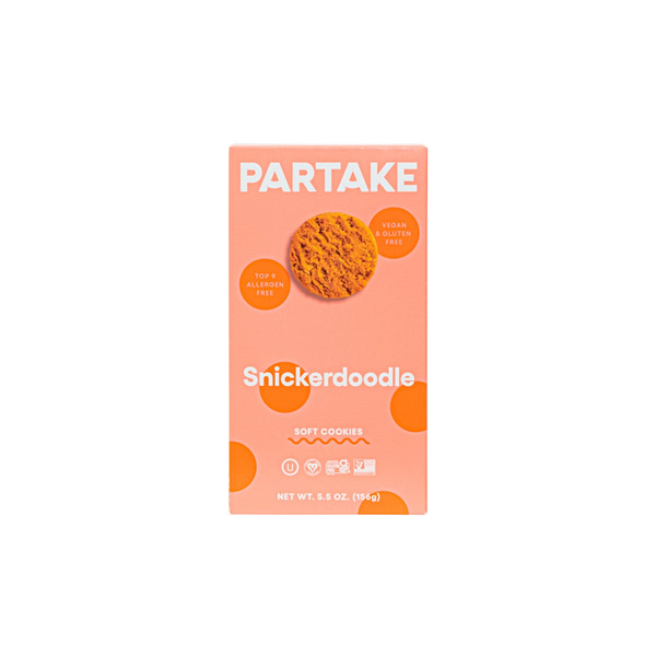 Packaged Cookies Partake Soft Baked, Snickerdoodle Cookies hero