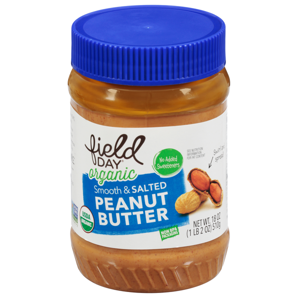 Spreads FIELD DAY Peanut Butter, Organic, Smooth & Salted hero