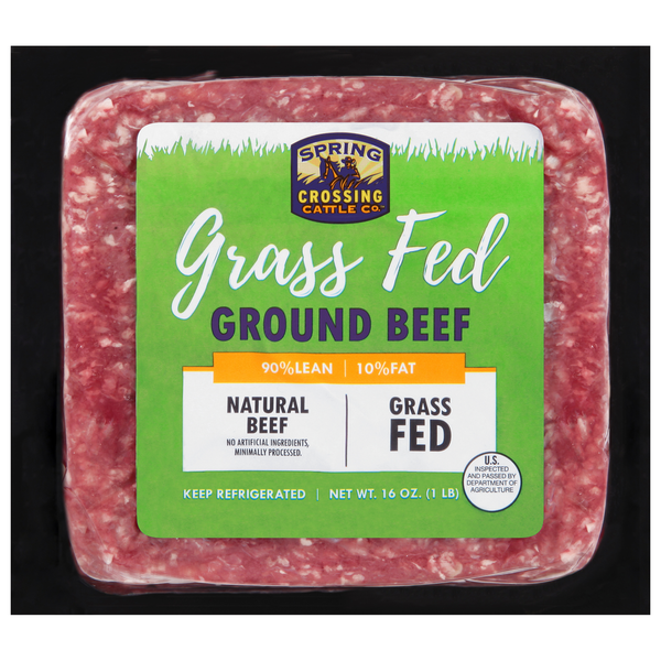 Meat Counter Store Brand Ground Beef, Grass Fed, 90%/10% hero