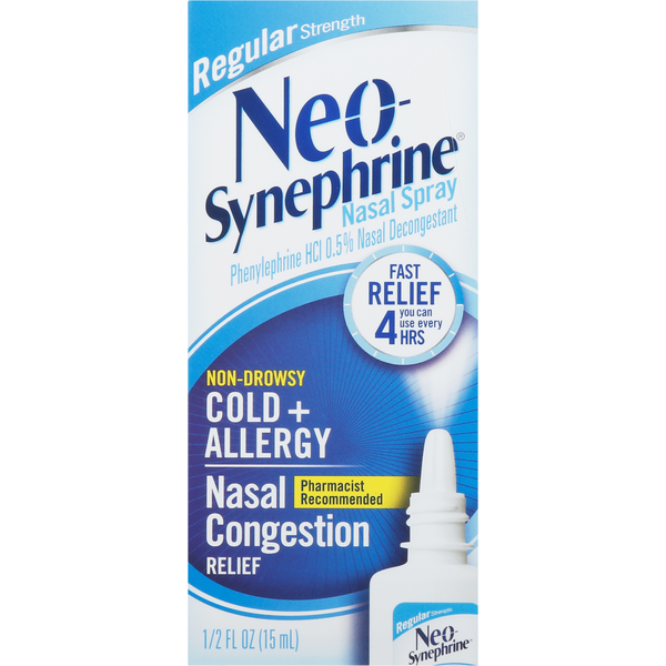 Cold, Flu & Allergy Neo-Synephrine Nasal Spray, Cold + Allergy, Nasal Congestion Relief, Non-Drowsy hero