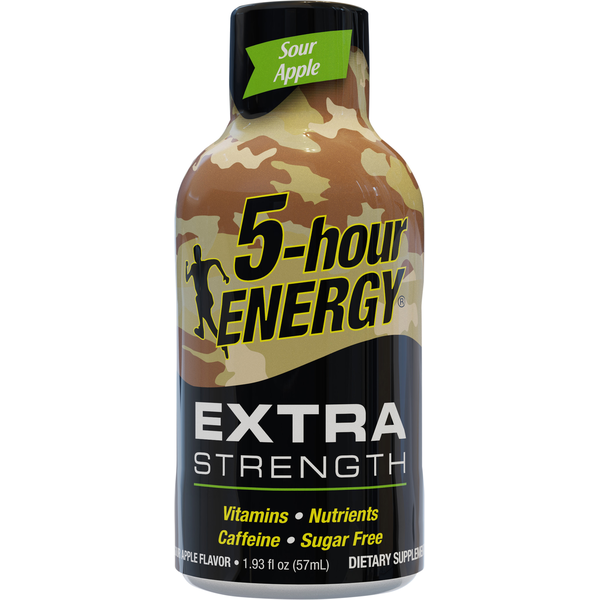 Energy & Sports Drinks 5-hour ENERGY Energy Shot, Sour Apple Flavor Extra Strength hero