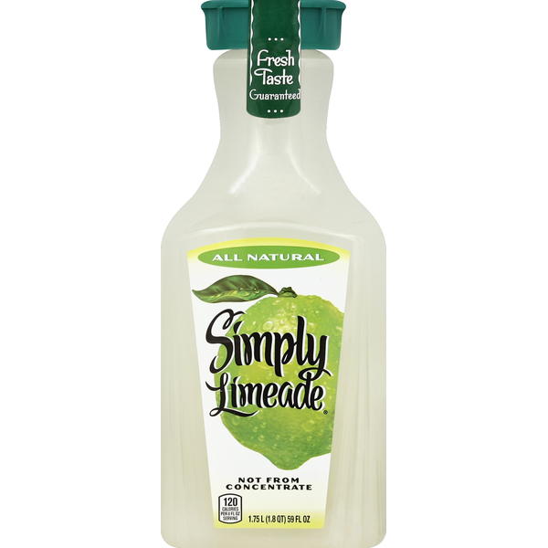 Refrigerated Simply Limeade Bottle hero