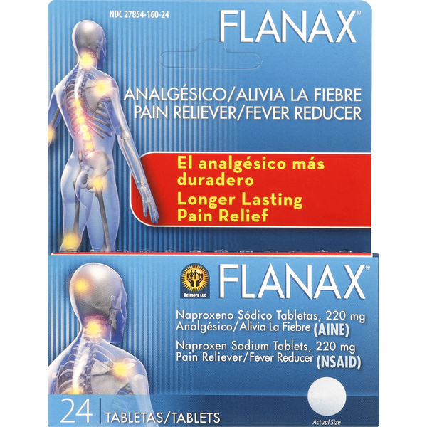 Vitamins & Supplements Flanax Pain Reliever/ Fever Reducer, Tablets hero