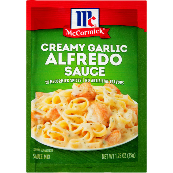 Pasta Sauce McCormick® Creamy Garlic Alfredo Sauce Mix hero