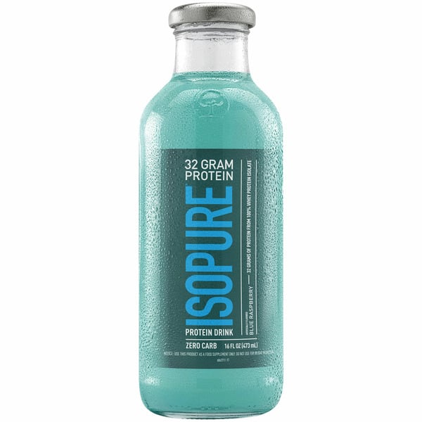 Isopure Blue Raspberry Zero Carb Drink hero