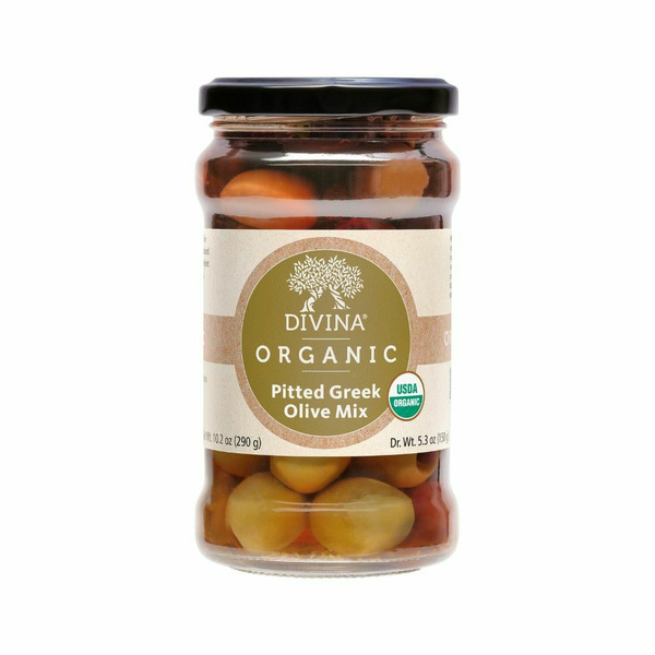 Divina Organic Greek Olive Mix, Pitted hero