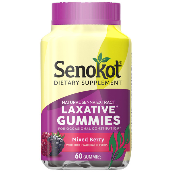 Digestive Health Senokot Dietary Supplement Laxative* Gummies Mixed Berry hero