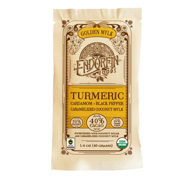 Candy & Chocolate Endorfin Golden Mylk Bar w/ Turmeric (40% Cacao) ~ Organic, Fair Trade hero