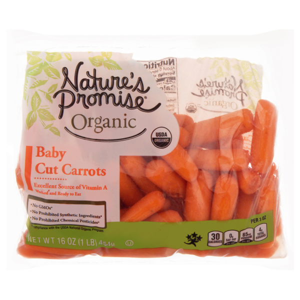 Packaged Vegetables & Fruits Nature's Promise Organic Carrots Baby hero