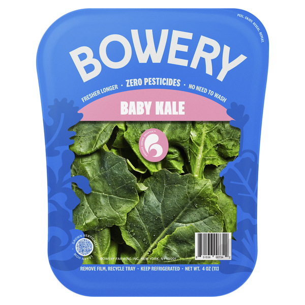 Packaged Vegetables & Fruits Bowery Baby Kale hero