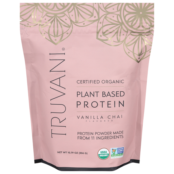 Protein & Meal Replacements Truvani Protein Powder, Organic, Plant Based, Vanilla Chai Flavored hero