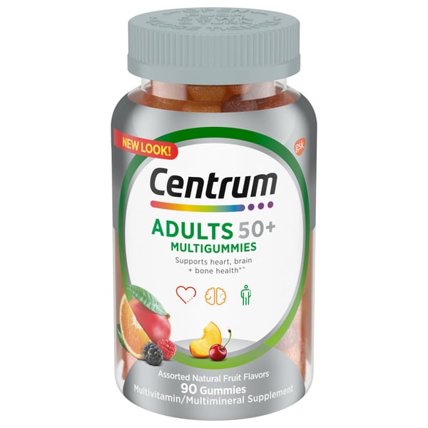 Vitamins & Supplements Centrum MultiGummies 50+ Adult Multivitamin hero