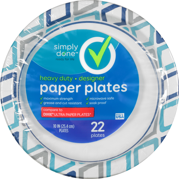 Simply Done 10-1/16" Heavy Duty Designer Paper Plates hero