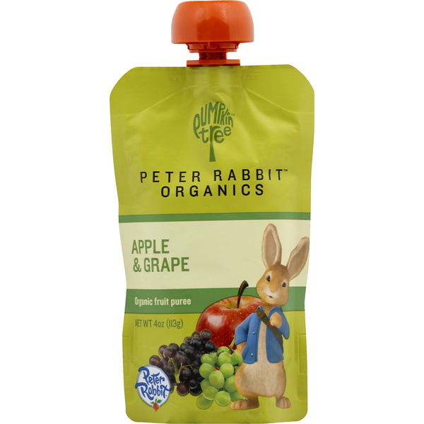 Baby Food & Formula Peter Rabbit Organics Fruit Puree, Organics, Apple & Grape hero