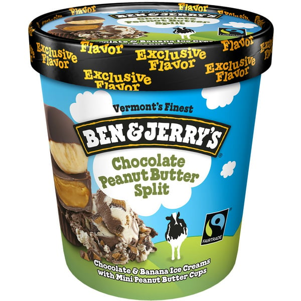 Ice Cream & Ice Ben & Jerry's Ice Cream Chocolate Peanut Butter Split hero