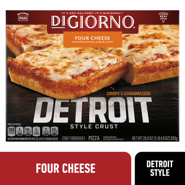 Frozen Pizza DiGiorno Detroit Style Four Cheese Pizza hero