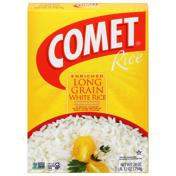 Grains, Rice & Dried Goods Comet Rice White Rice, Long Grain, Enriched hero