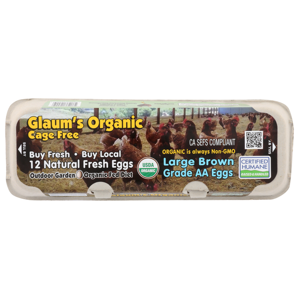 Eggs Glaum Egg Ranch Organic Brown Eggs hero