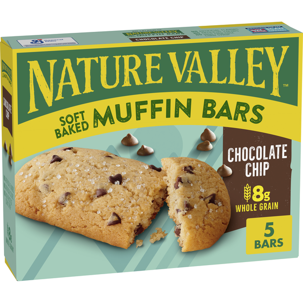 Frozen Breakfast Nature Valley Chocolate Chip Soft-Baked Muffin Bars Breakfast Snacks hero