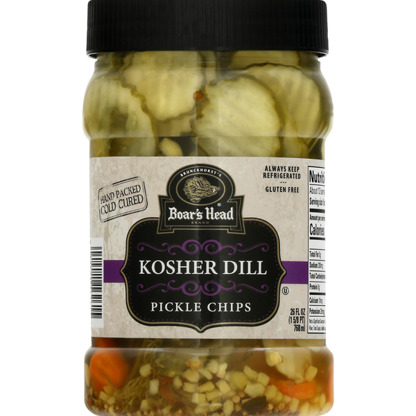 Pickled Goods & Olives Boar's Head Kosher Dill Pickle Chips hero