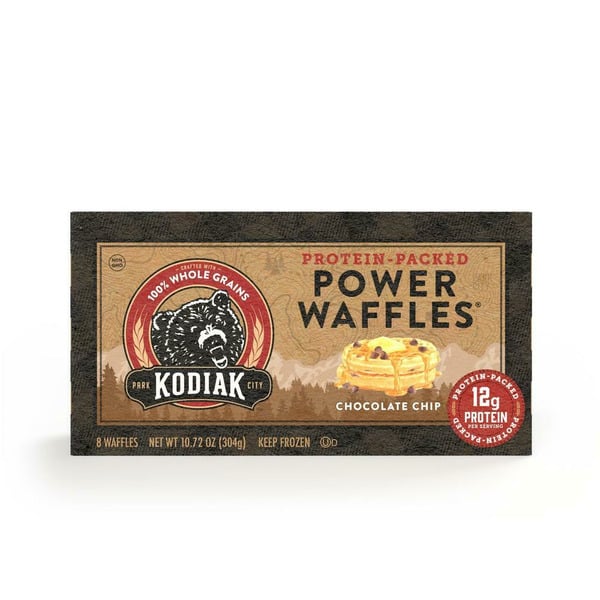 Cookies & Cakes Kodiak Cakes Power Waffles, Chocolate Chip hero