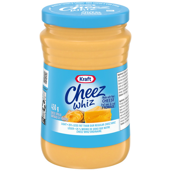 Spreads Kraft Heinz CHEEZ WHIZ Light Cheese Spread hero