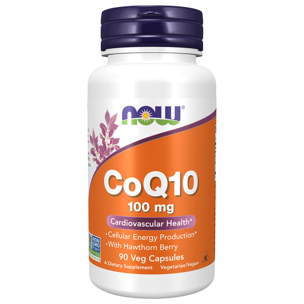 Vitamins & Supplements NOW CoQ10 100 mg with Hawthorn Berry hero