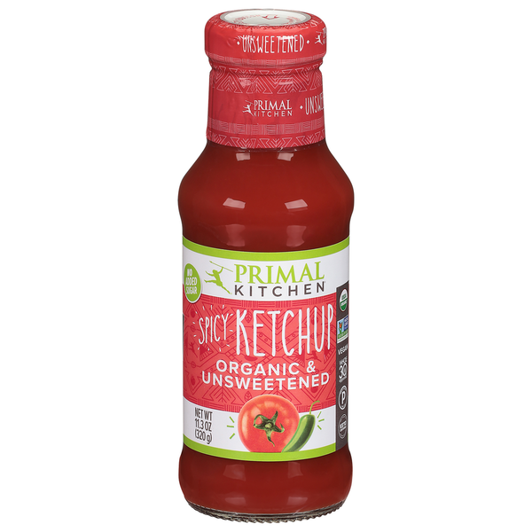 Juice & Nectars Primal Kitchen Ketchup, Organic & Unsweetened, Spicy hero