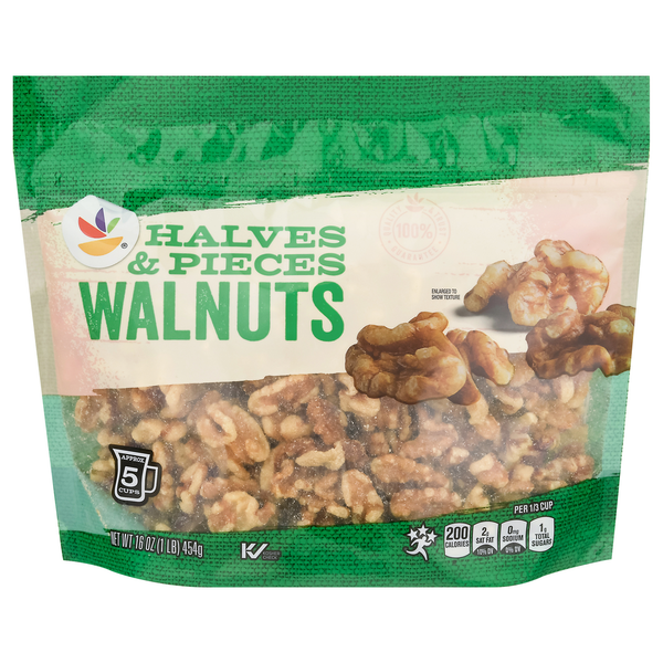 Nuts, Seeds & Dried Fruit Store Brand Walnuts, Halves & Pieces hero